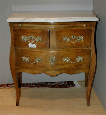 Lot 521 - Louis XV Style Marble Top Fruitwood Petit...