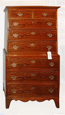 Lot 524 - George III Style Mahogany Chest on Chest...