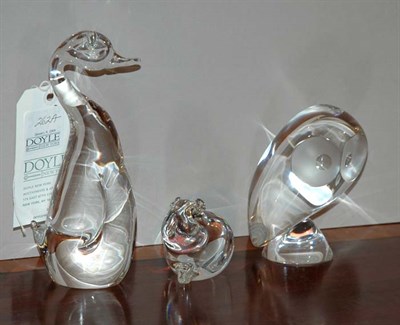 Lot 262A - Three Steuben Glass Figures