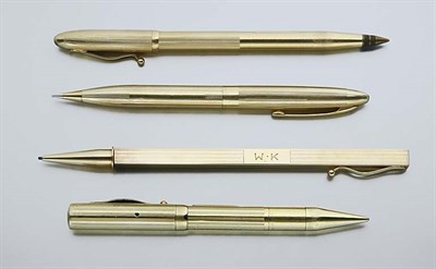 Lot 2678 - Four Gold Pens