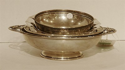 Lot 373 - Five Sterling Silver Circular Dishes Total...