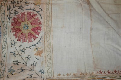 Lot 1579 - Suzani Embroidery Approximately 7 feet 11...