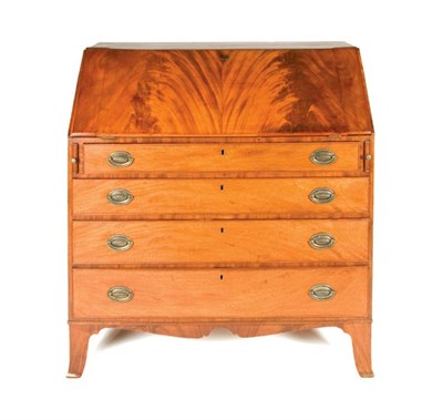 Lot 154 - Federal Mahogany Slant Front Desk Late...
