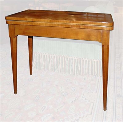 Lot 499 - Continental Fruitwood Fold-Over Game Table...