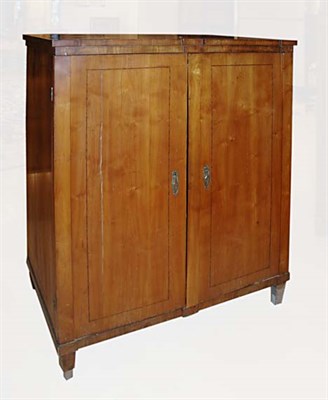Lot 212 - Biedermeier Inlaid Fruitwood Side Cabinet...