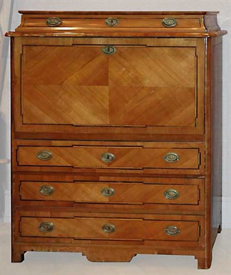 Lot 1403 - Biedermeier Fruitwood Fall Front Secretaire a...