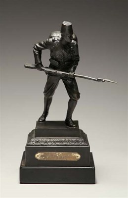 Lot 3675 - Bronze Figure of a Soldier Modeled in a...