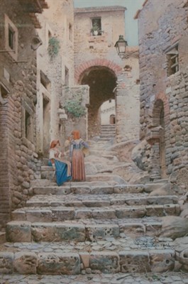 Lot 3030 - Scipione Simoni Italian, 1853-1918 Women...