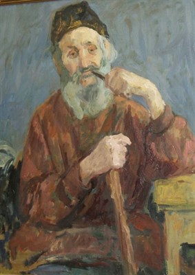 Lot 1005 - Attributed to Meir Axelrod Seated Elder, 1930...