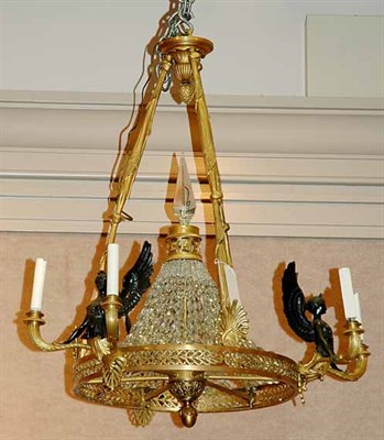 Lot 3307 - Empire Style Gilt and Patinated-Bronze...
