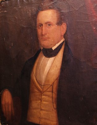 Lot 3009 - American School 19th Century Portrait of a Man...
