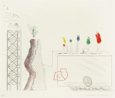 Lot 326 - David Hockney A TUNE (S.A.C. 201) Color...