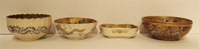 Lot 456 - Group of Four Satsuma Bowls Diameter of...