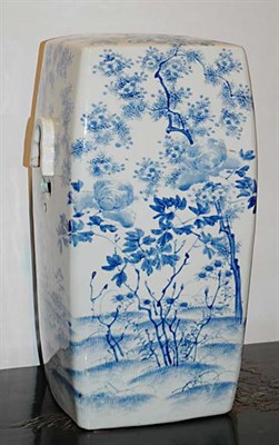 Lot 555 - Asian Blue and White Porcelain Garden Seat...