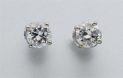 Lot 304 - Pair of Diamond Stud Earrings