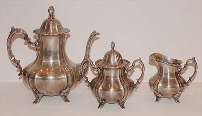 Lot 1346 - Fina Rococo Style Sterling Silver Coffee...