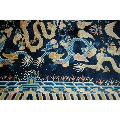 Lot 1618 - Chinese Carpet China, circa 1900 The central...