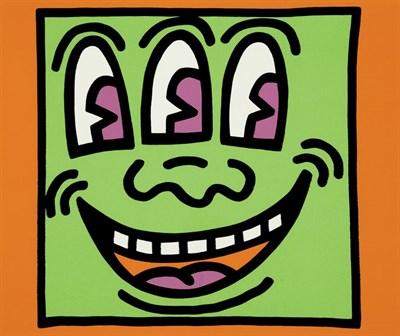 Lot 316 - Keith Haring UNTITLED Color screenprint and...