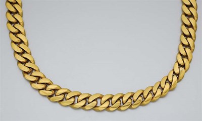 Lot 206 - Gold Curb Link Chain Necklace