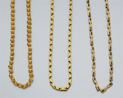 Lot 2644 - Three Gold Chains