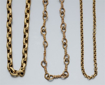 Lot 2611 - Group of Gold Chains