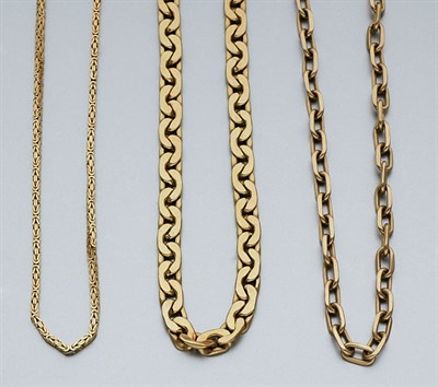 Lot 2612 - Group of Gold Chains