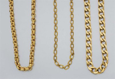 Lot 2216 - Four Gold Chains