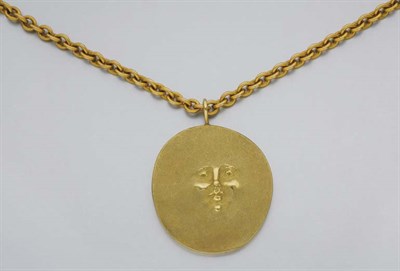Lot 2193 - Gold Chain with Gold Pendant