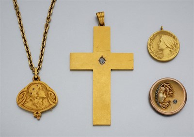 Lot 2729 - Group of Antique Pendants and Chains