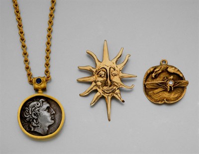 Lot 2211 - Group of Gold Jewelry