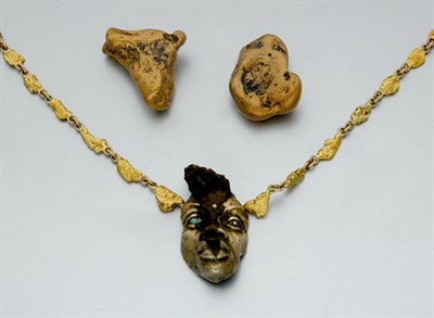 Lot 2730 - Loose Gold Nuggets and Chain