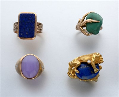 Lot 2213 - Group of Gentleman's Gold Rings