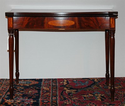 Lot 1564 - Federal Style Inlaid Mahogany Serpentine Front...