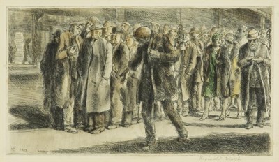 Lot 372 - Reginald Marsh BREAD LINE (S. 63) Hand-colored...