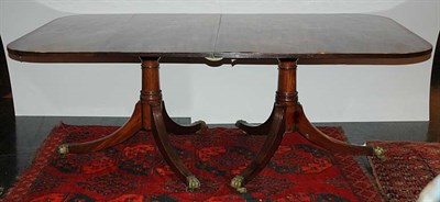 Lot 1538 - Regency Style Mahogany Double-Pedestal Dining...