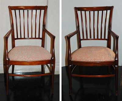 Lot 1534 - Set of Ten George III Style Mahogany Dining...