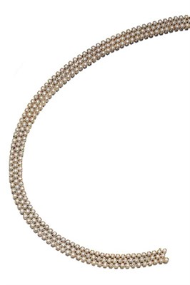 Lot 494 - Gold and Diamond Necklace