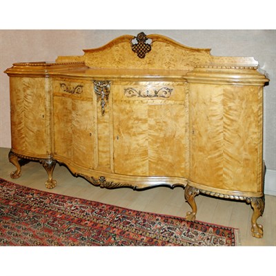 Lot 1339 - Rococo Style Carved Walnut Sideboard The...