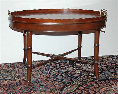 Lot 463 - George III Style Mahogany Tray on Stand Height...