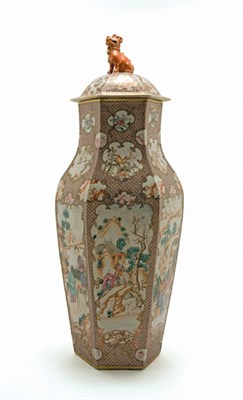 Lot 2001 - Chinese Export Enameled Porcelain Vase Early...