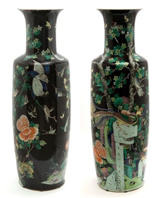 Lot 2007 - Chinese Famille Verte Glazed Porcelain Vase...