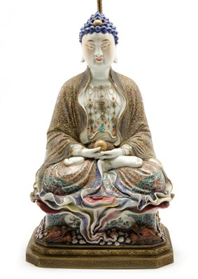 Lot 2094 - Japanese Famille Rose Glazed Porcelain Figure...