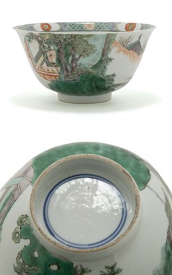 Lot 2060 - Chinese Famille Verte Glazed Porcelain Bowl...