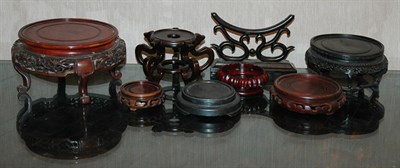 Lot 2041 - Miscellaneous Large Group of Chinese Wood Stands