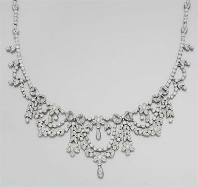 Lot 246 - Diamond Garland Swag Necklace