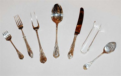 Lot 377 - English Silver Plated Flatware Service In the...