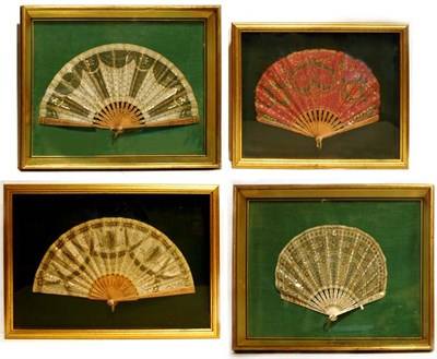 Lot 276 - Group of Five Framed Fans