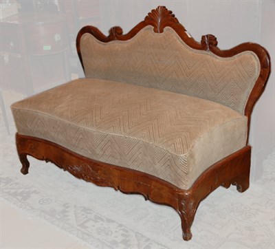 Lot 2176 - Two Rococo Revival Mahogany Upholstered...