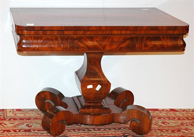 Lot 2174 - American Restauration Mahogany Fold-Over Table...