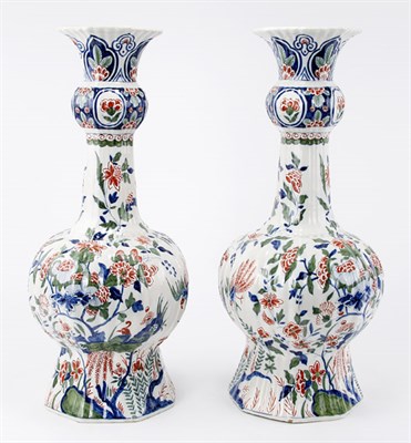 Lot 1608 - Pair of Dutch Style Chinoiserie Decorated...